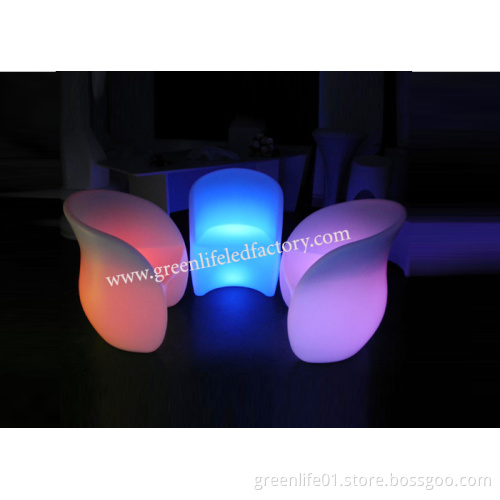 Fashionable LED Light Bar Furniture, RGB, Battery, 16 Color Changing Glowing Bar Chair